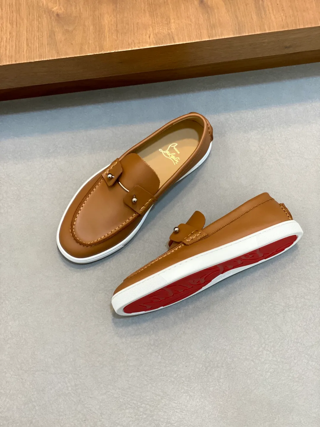 Men's shoes 💰740 christian louboutin (CL red sole shoes) exclusive hot model released 🎈🎈💪Movable latex feet👻Finished outsole line [Deyi] Global supply😝 [Top version]: original imported cowhide upper, top original leather lining, original molded TPU outsole, original 1:1 detail processing, original shoe last, large quantity available from stock, code number: 39-44 (38, 45 customized)